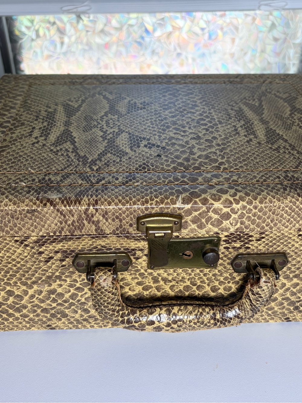 Vintage Toiletries Shortrip Case Snakeskin 🐍 - Picture 5 of 13